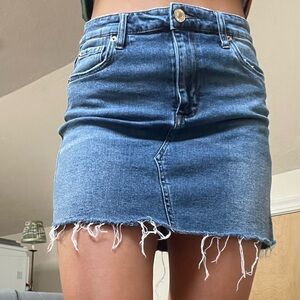 Denim mini skirt